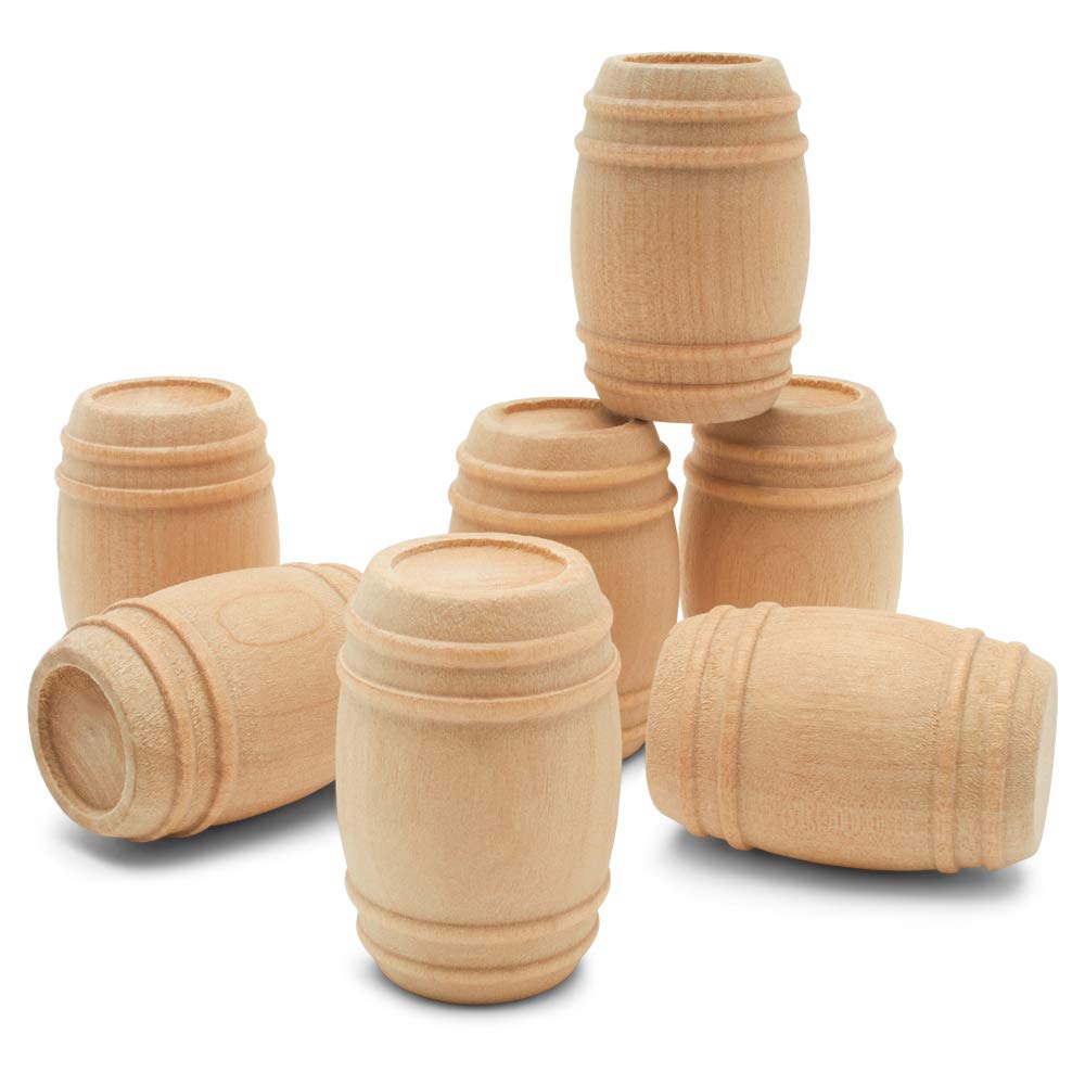 Amazon.com: Wooden Pickle Barrel 1-5/8 Inch, Pack of 10, Small